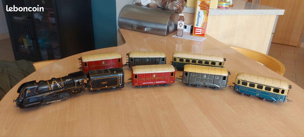 Train, JEP Locomotive mécanique avec tender, référence 43