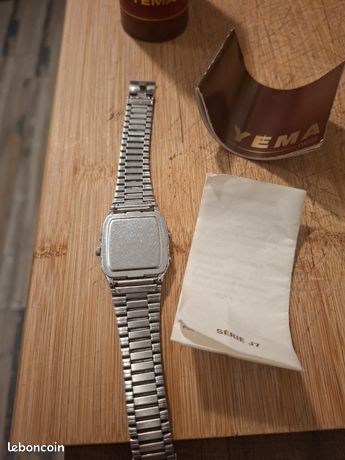Montre YEMA J7 FN 31 Vintage - Chronographe à Quartz - Cadran Noir - Homme, Années 1990