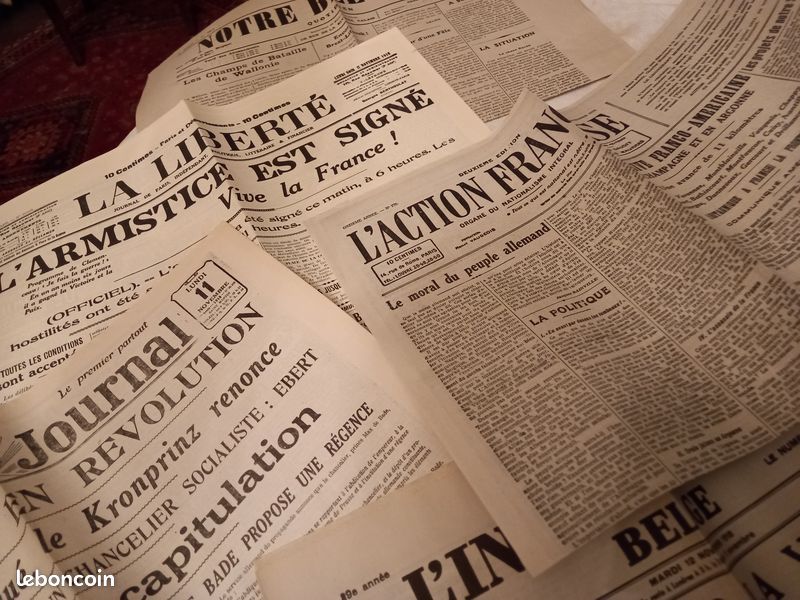 La grande guerre 14-18 ; 8 journaux feuillets différents (image 2)