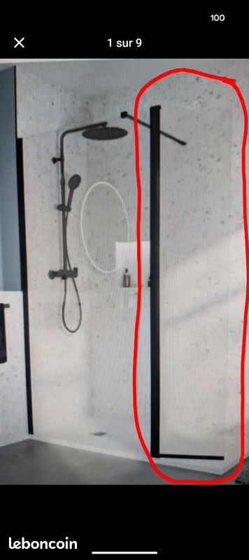 Déflecteur de douche mobile 40x200 (image 2)