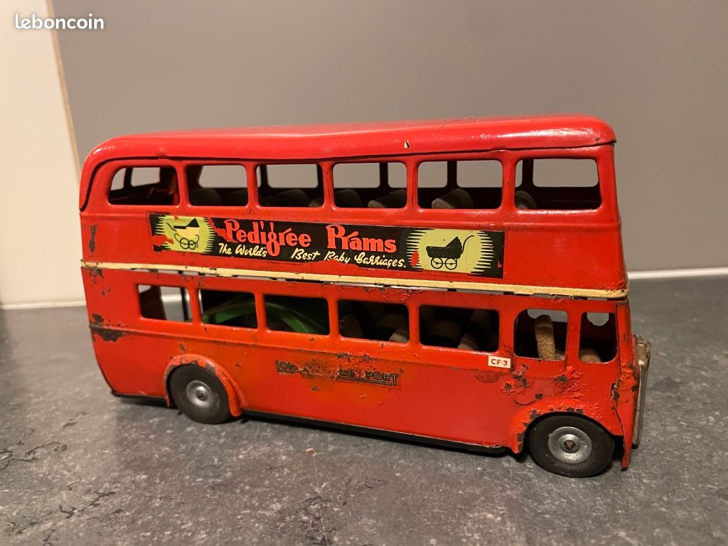 Autobus Ancien LIMA En Tôle – Type Marchésini – Jouet De Collection 11,5 Cm