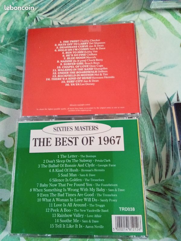 CD X2 "Sixties Masters et Sixties vol 2", état neuf(1erAR) (image 2)