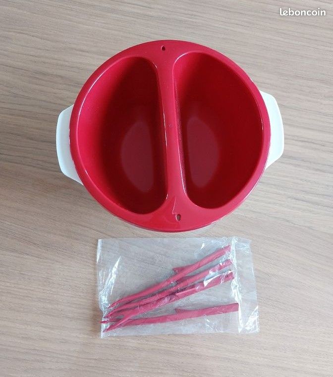 Porte-pilule/rouge à Lèvres Tupperware Vintage – Années 70, Rouge, Plastique, Original US