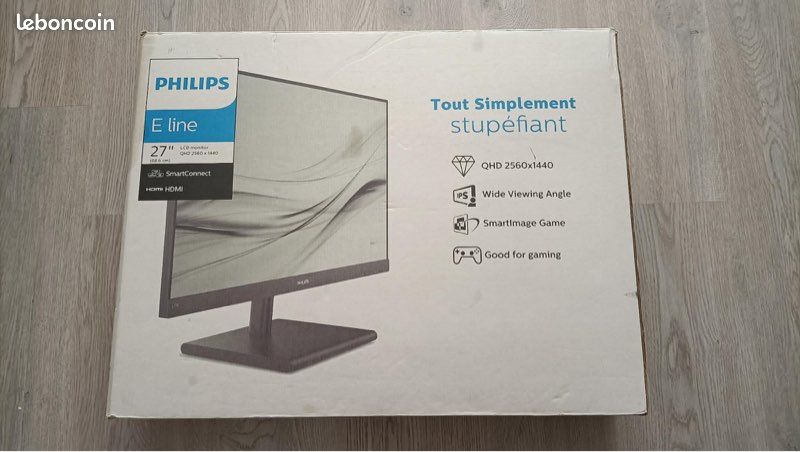 À REPARER Ecran gaming Philips E line 27 pouces smart connect hdmi (image 1)
