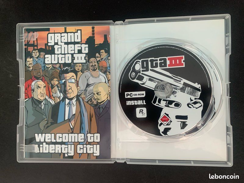 Jeu GTA III Sur PC – CD-ROM – Version Française – Très Bon état