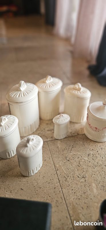 7 pots vintage à épices/condiments en porcelaine Grell (image 5)