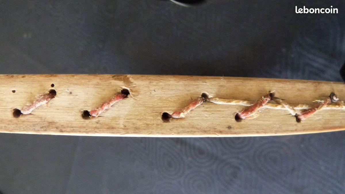 Ancienne Raquette De Tennis / Jeu De Paume En Bois Et Boyaux - Avant 1900