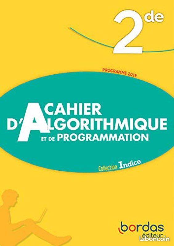 Cahier d’algorithmiques et de programmation seconde (image 1)