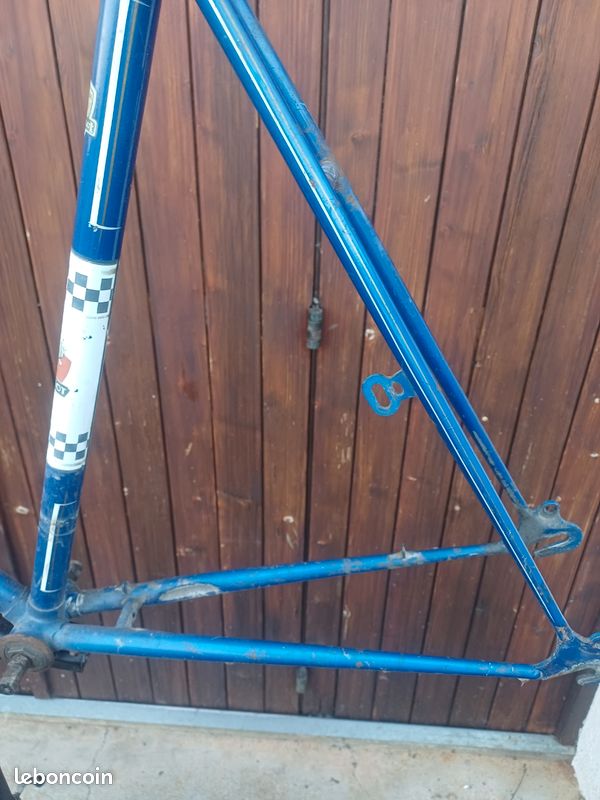 Cadre + Fourche Peugeot HLE Mangalloy - Route, 57 Cm (tube Selle), Blanc