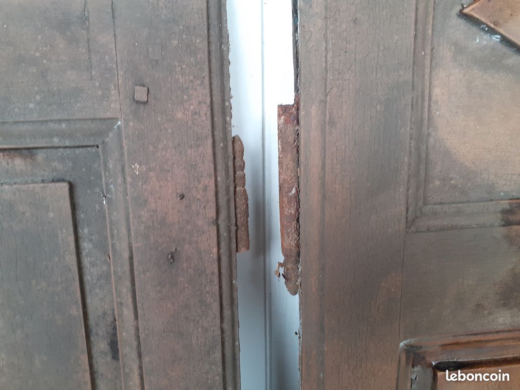 Ensemble de 3 paires de portes anciennes vers 187à (image 10)