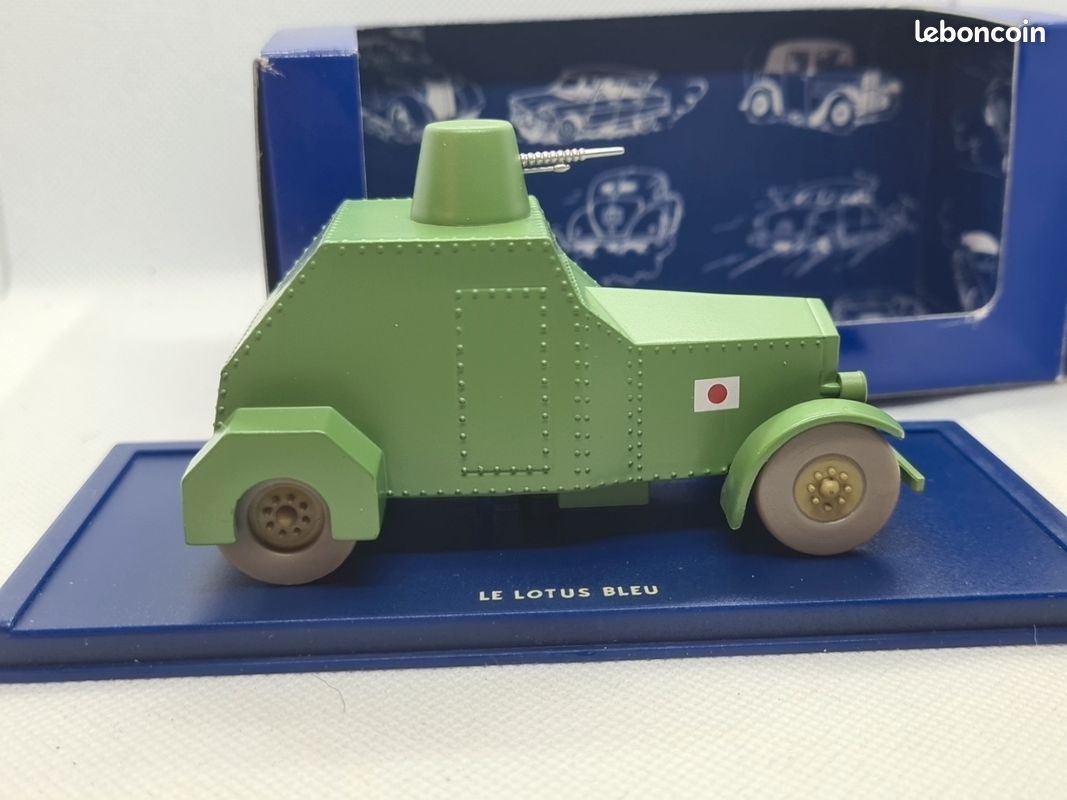 Voiture Miniature Tintin - Automitrailleuse Sumida Arm Lotus Bleu - 1:43 Atlas - Occasion