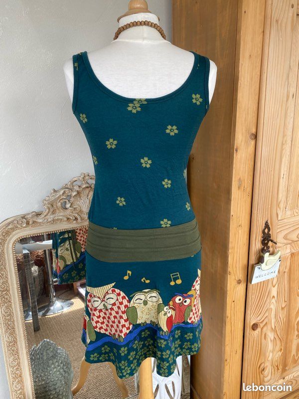 Robe originale & colorée à motifs hiboux O.P.C ☀️Taille unique (image 5)