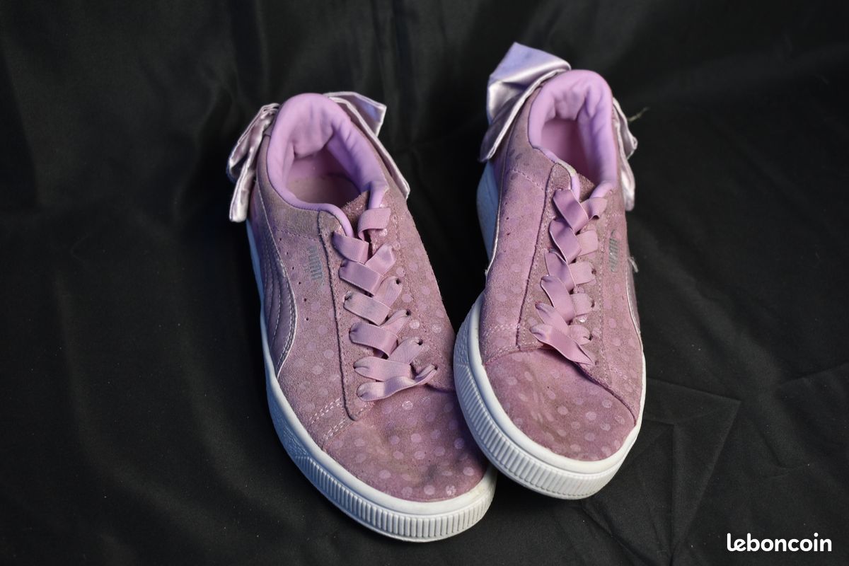 Baskets Puma Rose à Nœud 36 Chaussures