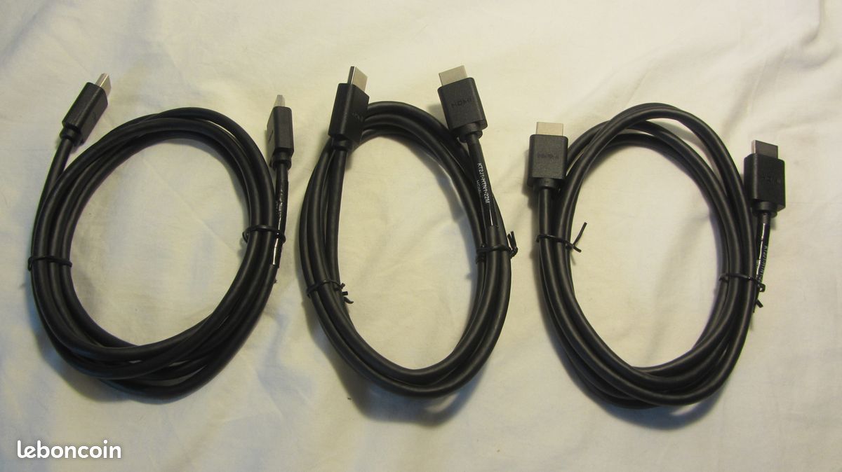 HDMI - Câbles 1,80M - Lot de 3 (image 1)