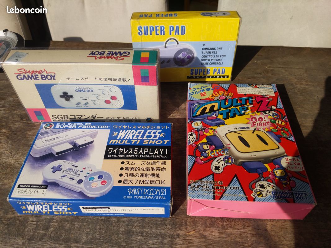 Lot de 4 accessoires pour Super Famicom SNES (image 1)