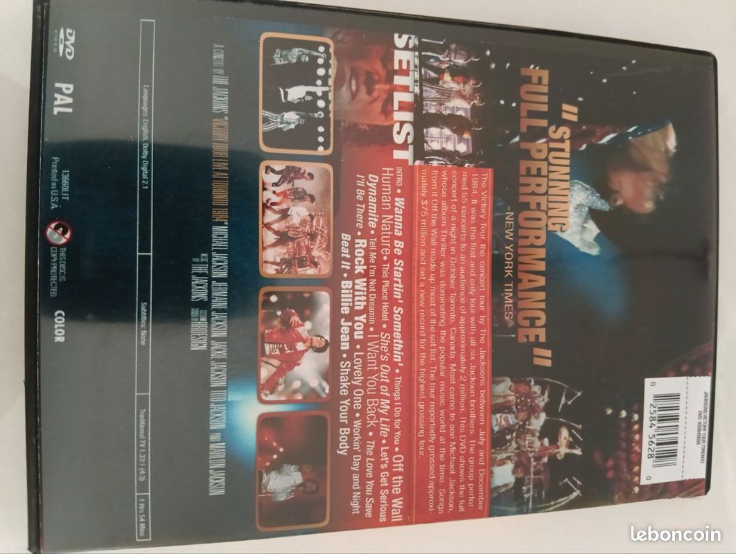 Michael Jackson Victory tour (image 2)