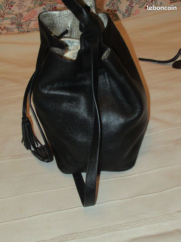 Sac seau Gerard Darel tout cuir avec dust bag (image 3)