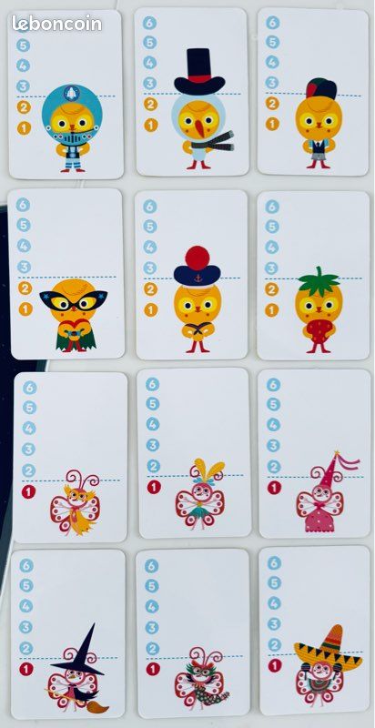 Jeu de cartes La bataille des animaux 3 ans et + (image 3)