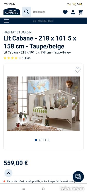 Lit cabane enfant 90/200 (image 8)