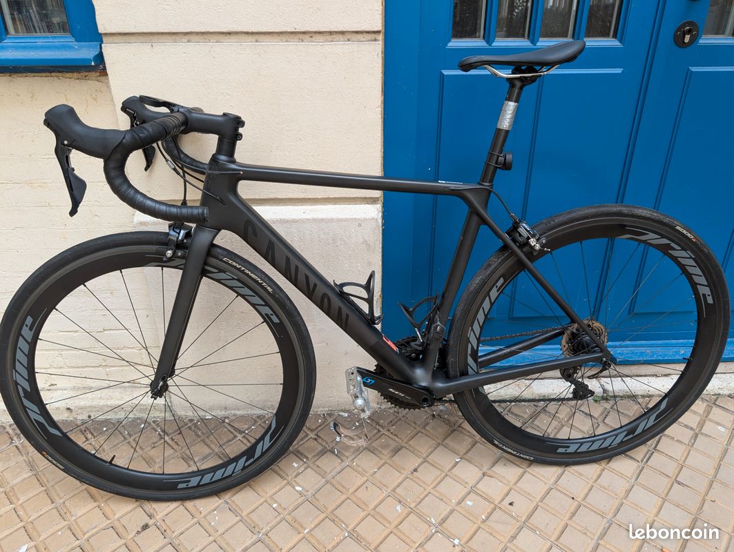 Canyon Ultimate CF SL 7 taille S - Shimano 105 + roues carbone Prime RR-50 V3 + capteur de puissance Stages (image 1)