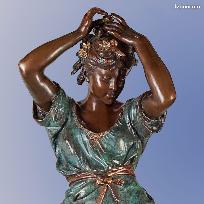 Auguste Moreau - GRAND bronze ancien - 103 cm (image 4)