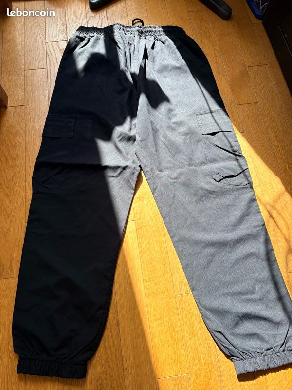 Pantalon cargo taille L noir homme /ado (image 2)