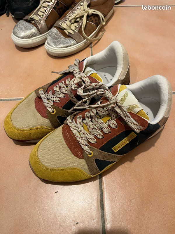 Baskets Monsieur Moustache Femme Basket Mr Moustache Homme