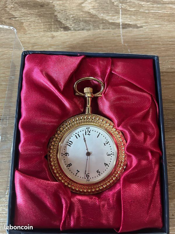 Magnifique Montre à Gousset Neuve - Gravures Baroque & Florales Complexes - Style Ancien - Antiquités