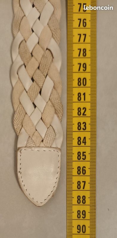 Ceinture tressée avec jolie boucle dorée 89 cm (image 10)