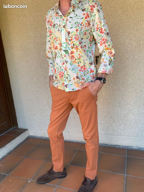 Pantalon chino Dockers, corail, taille 31/32 (image 5)