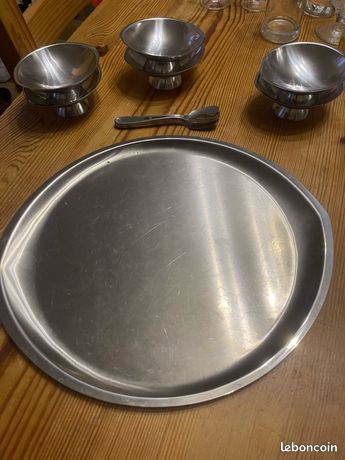 Plat à Hors-d'œuvre Guy Degrenne – Verre Vintage Années 80, Neuf