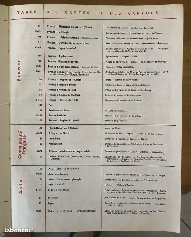 Atlas Classique Hachette Pierre Gourdon 1956 (image 3)