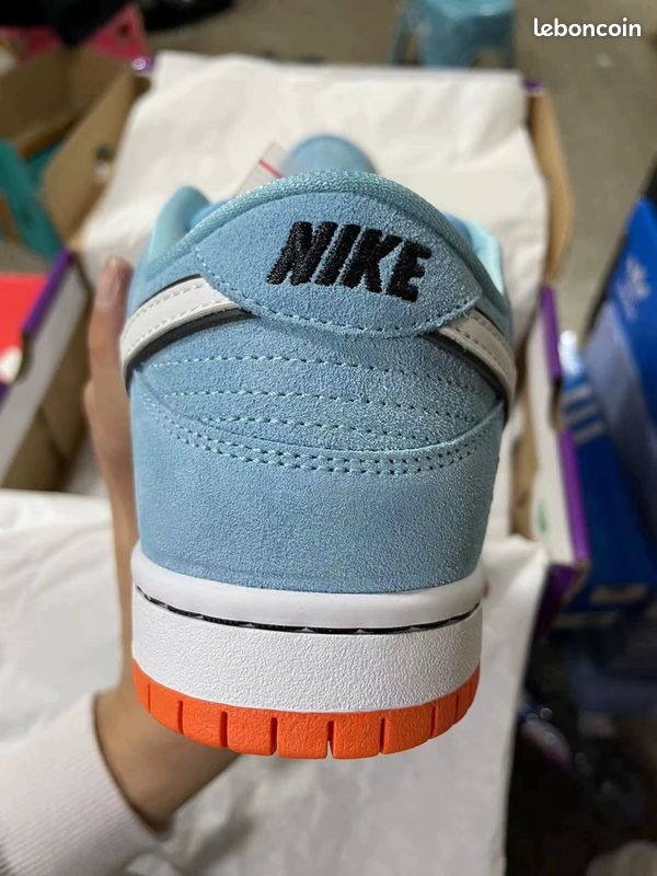 Nike Du/nk SB Pro qs "abstract art" bleu et blanc (image 6)