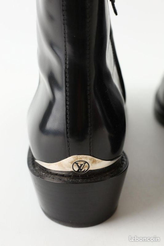 Boots en cuir noires Louis Vuitton Chaussures