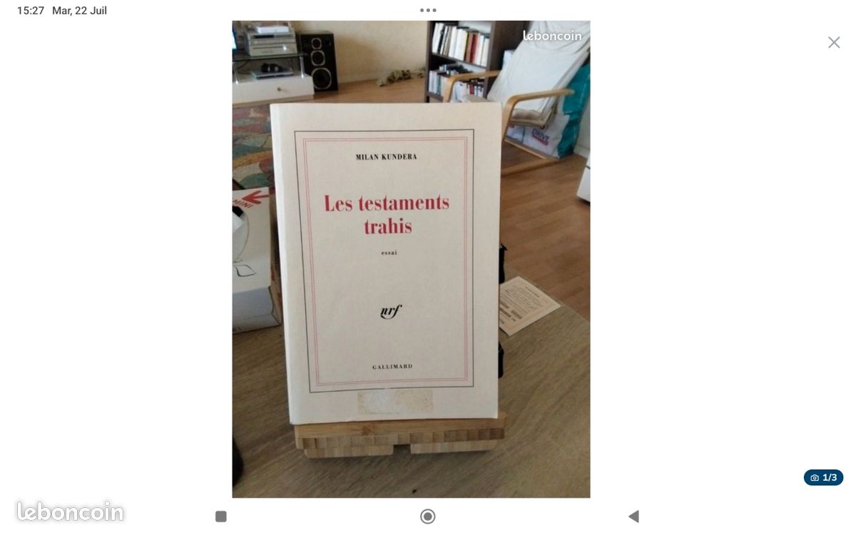 Lot Milan Kundera Nrf Gallimard (image 6)