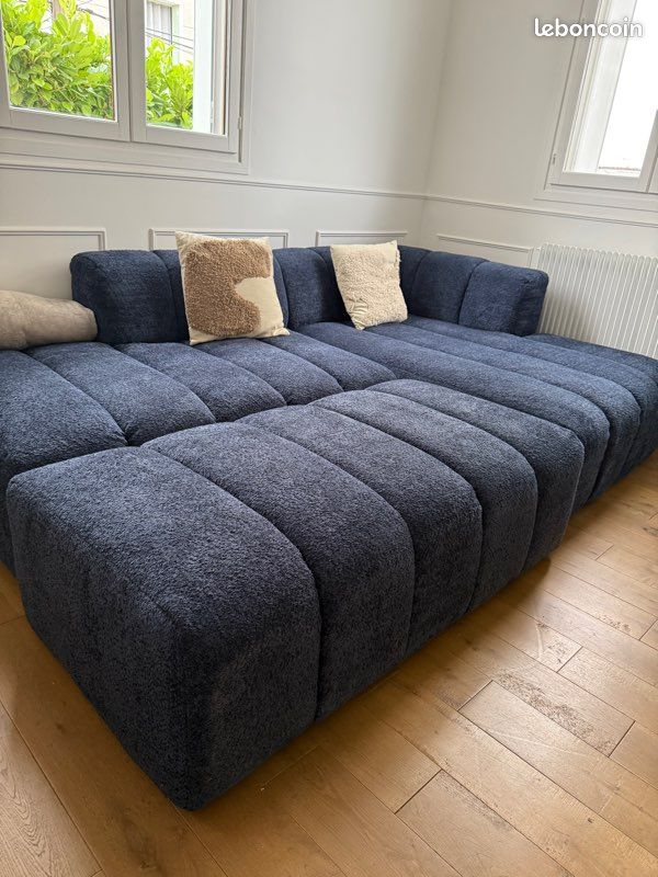 Pouf Bobochic Bleu (image 1)