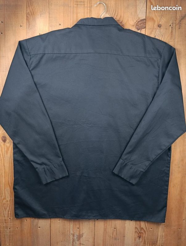 Chemise Dickies Flex Homme XL Noire Workwear Manches Longues USA #P180 (image 7)