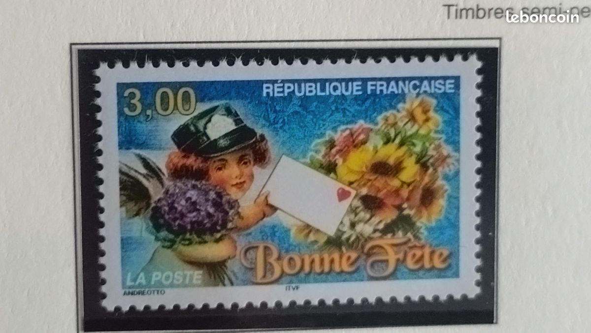 Timbre neuf "Bonne fête" 1998 YT 3133 (image 1)