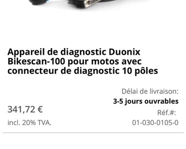Appareil de diagnostic Duonix Bikescan-100 pour motos BMW - MOTO