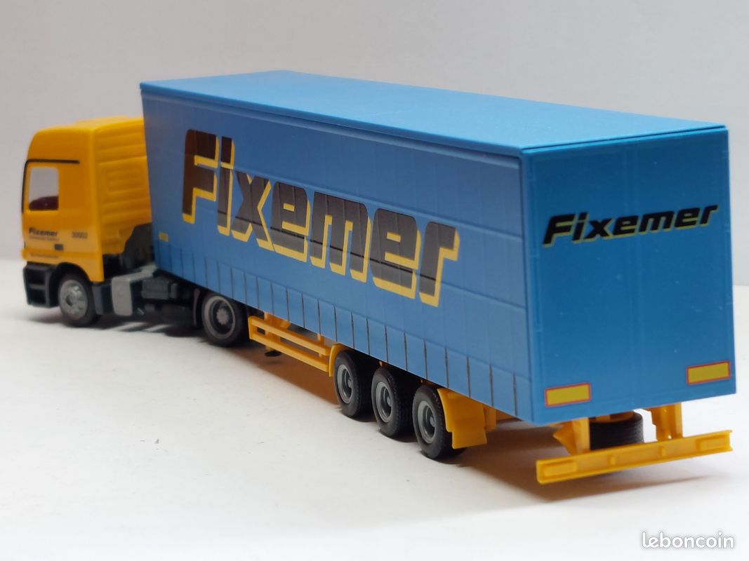 Camion Mercedes Siegfried Zelger Au 1/87 Par Herpa - Modèle Réduit Semi-remorque Blanc - Collection Ou Décoration
