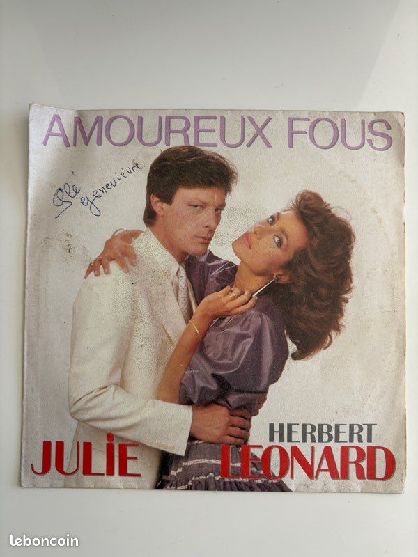 Vinyle Julie & Herbert Léonard : Amoureux fous (image 1)