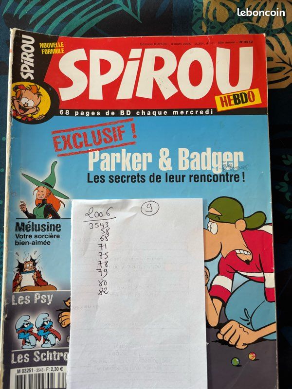 Numéros de SPIROU année 2006 (image 1)