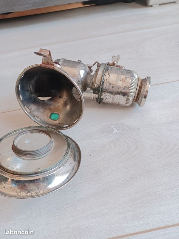 ancienne lampe a acetylene carbure velo cycle