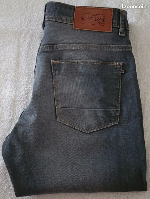 Jean neuf de couleur gris Bonobo slim fit pour homme taille 38