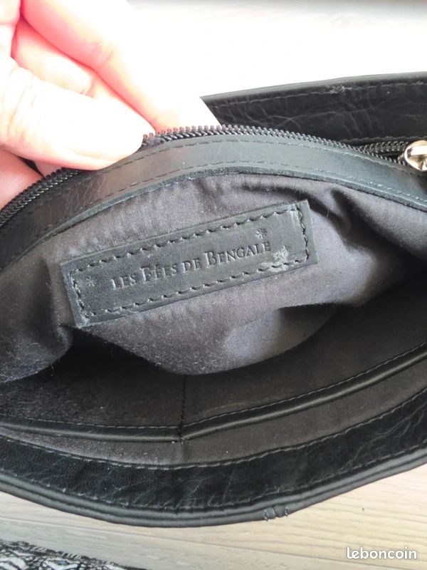 Sac à main en cuir Les fées du Bengal (image 2)