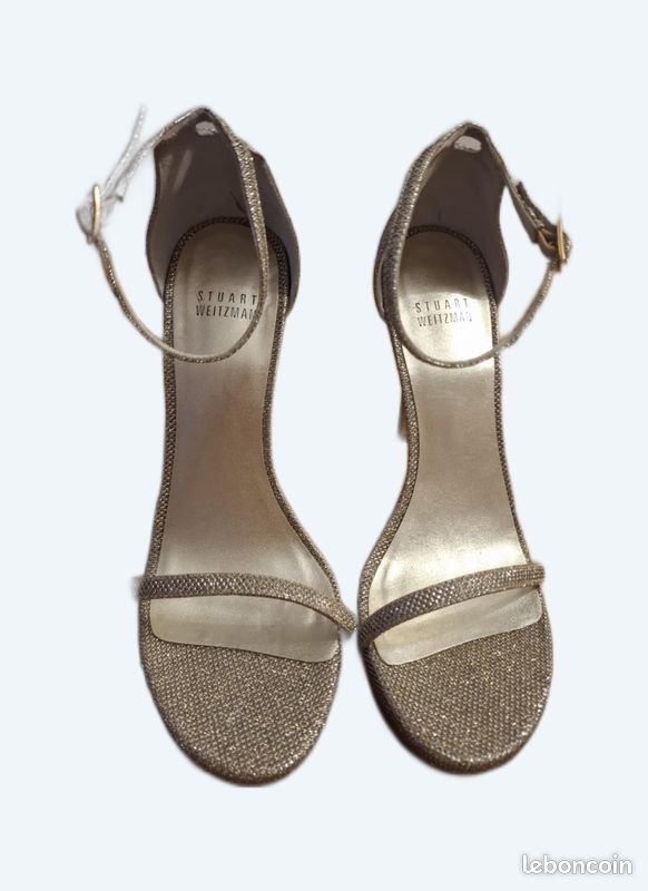 Escarpins Stuart Weitzman En Cuir Bleu - Pointure 37.5 EU - Talon >7cm - État Neuf