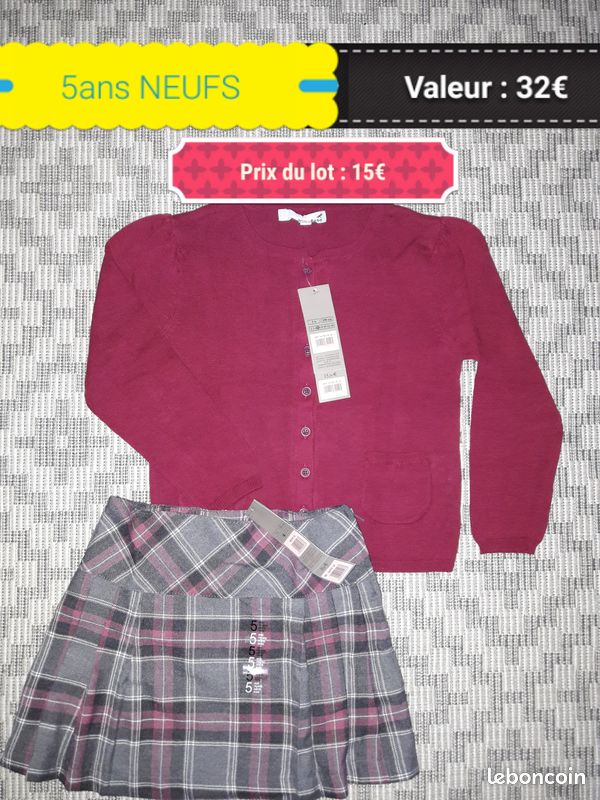 Diff. Vêtements fille 5 ans (image 1)