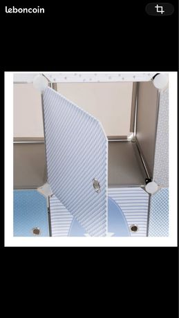 Meuble De Rangement Enfant Colonne Bleue 4 Casiers H 140 Cm - Boite de rangement