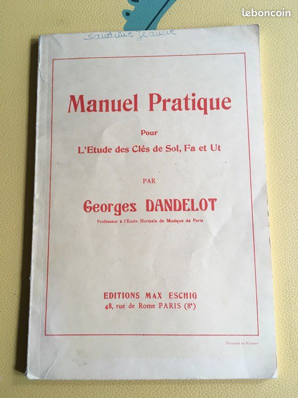 Manuel Pratique. G. Dandelot 1928 (image 1)