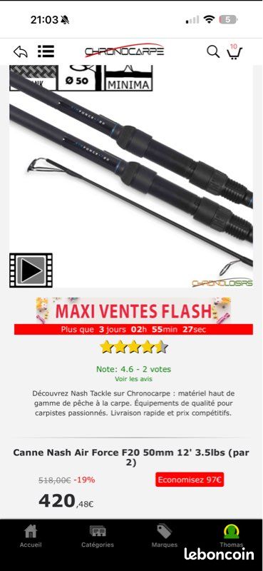 RHO- support de sondeur Support Sondeur Universel à Rotation Réglable